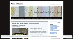 Desktop Screenshot of papelartesanal.com.ve